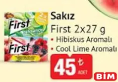 FİRST SAKIZ 2X27 G FİRST SAKIZ 2X27 G